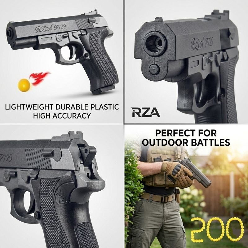 rza PUBG Gun P 729 for Kids with 200mm Darts - Image 6