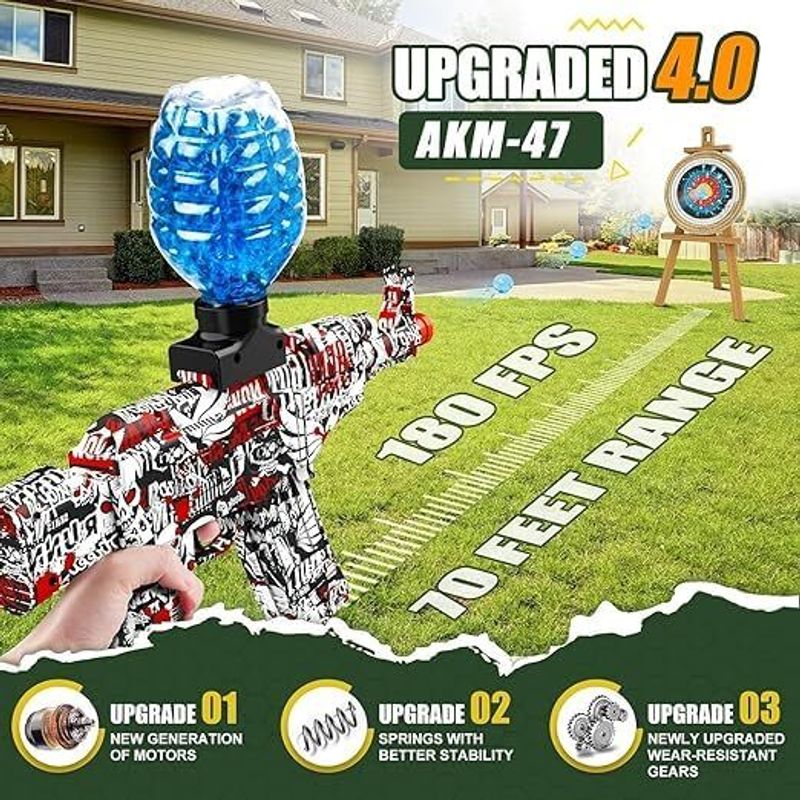 Kidzano Electric Gel Water Ball Blaster Gun Multicolor - Image 7