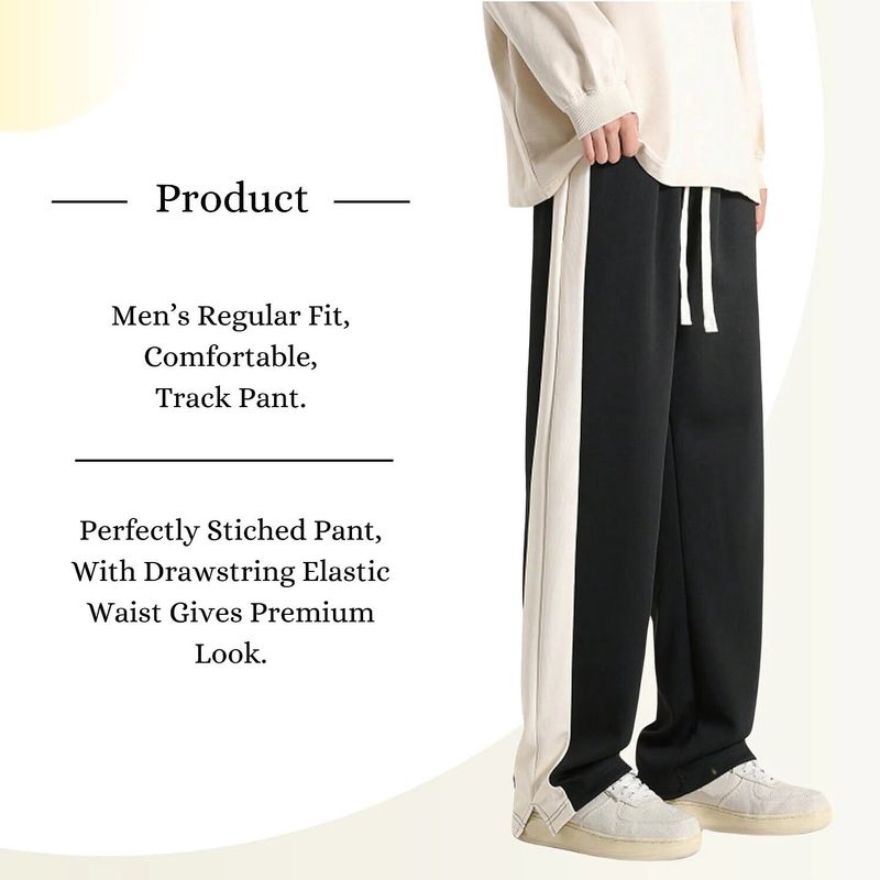 Valley Men Striped Black, Beige Track Pants - Image 6