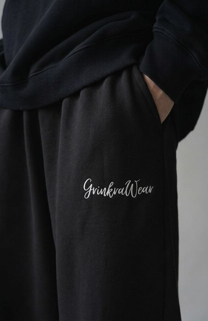 GRINKRAWEAR Men Black Track Pants - Image 4
