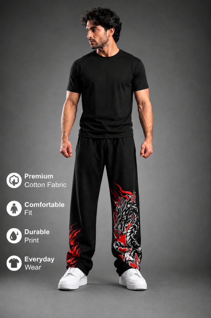 Men Striped Black Track Pants by RESERVE EDITION - Image 6