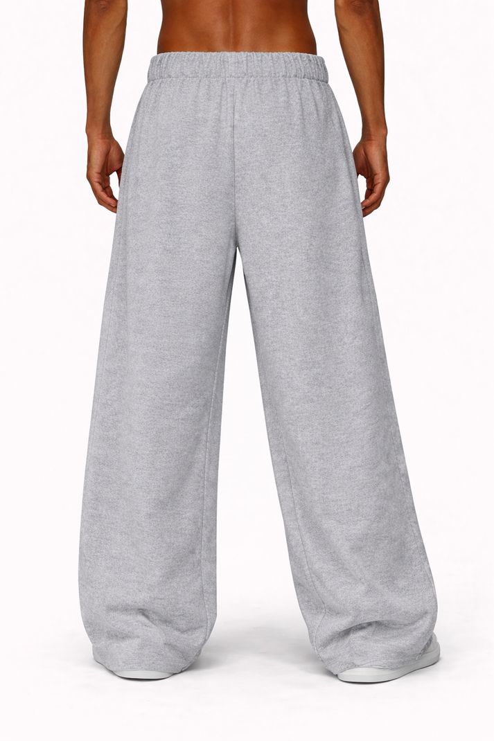 Men Solid Grey Track Pants - Image 3