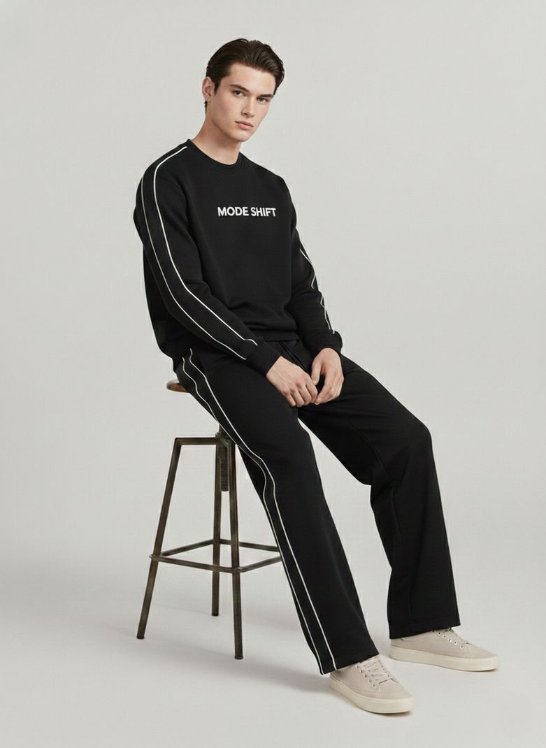 rk hub Men Black Track Pants - Image 4