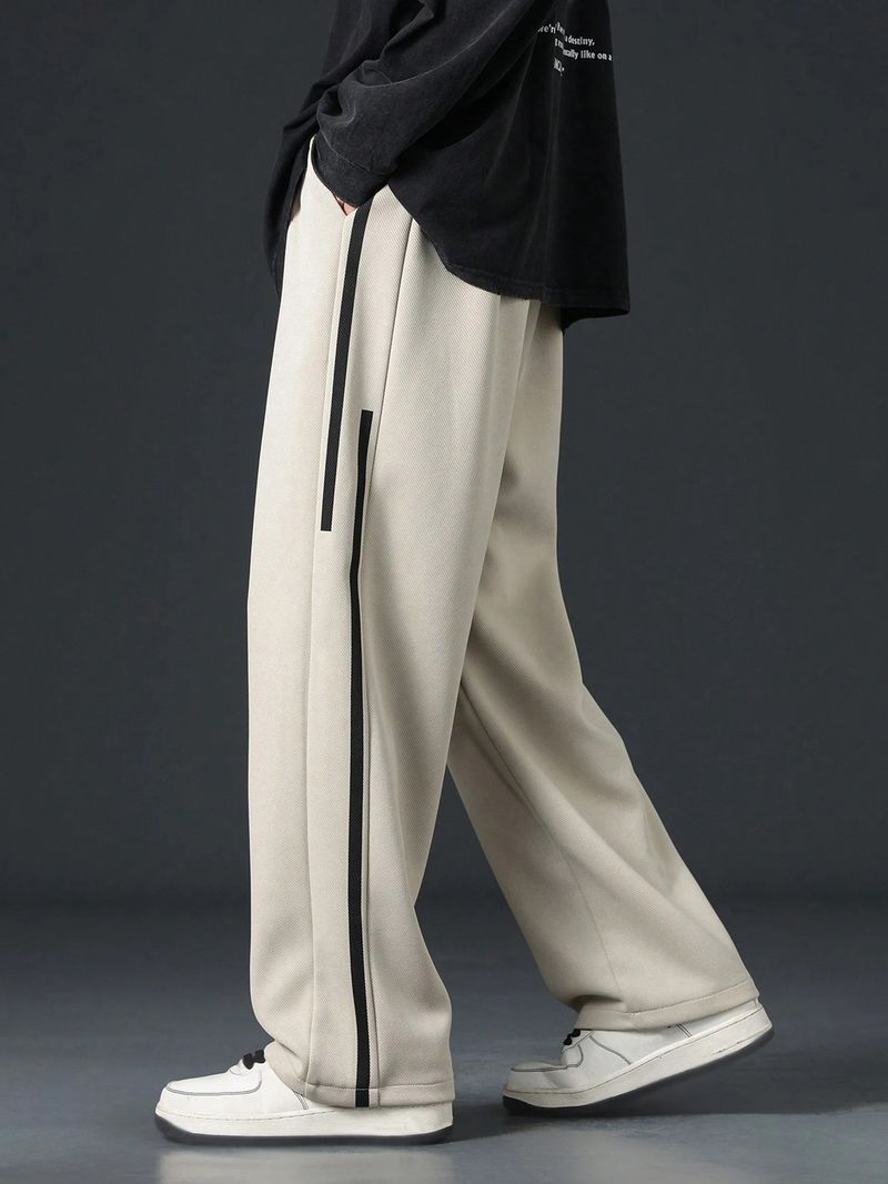 KAJARU Men Beige Colorblock Track Pants - Image 5