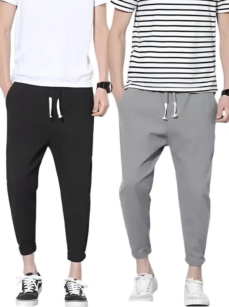 FASHION SARK 2 Pack Men Black Track Pants - Image 2