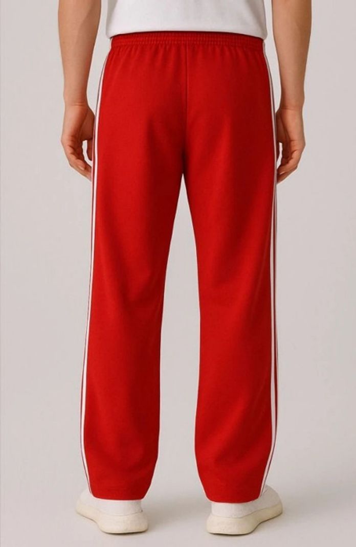 Rivastra Men Striped Red Track Pants - Image 6