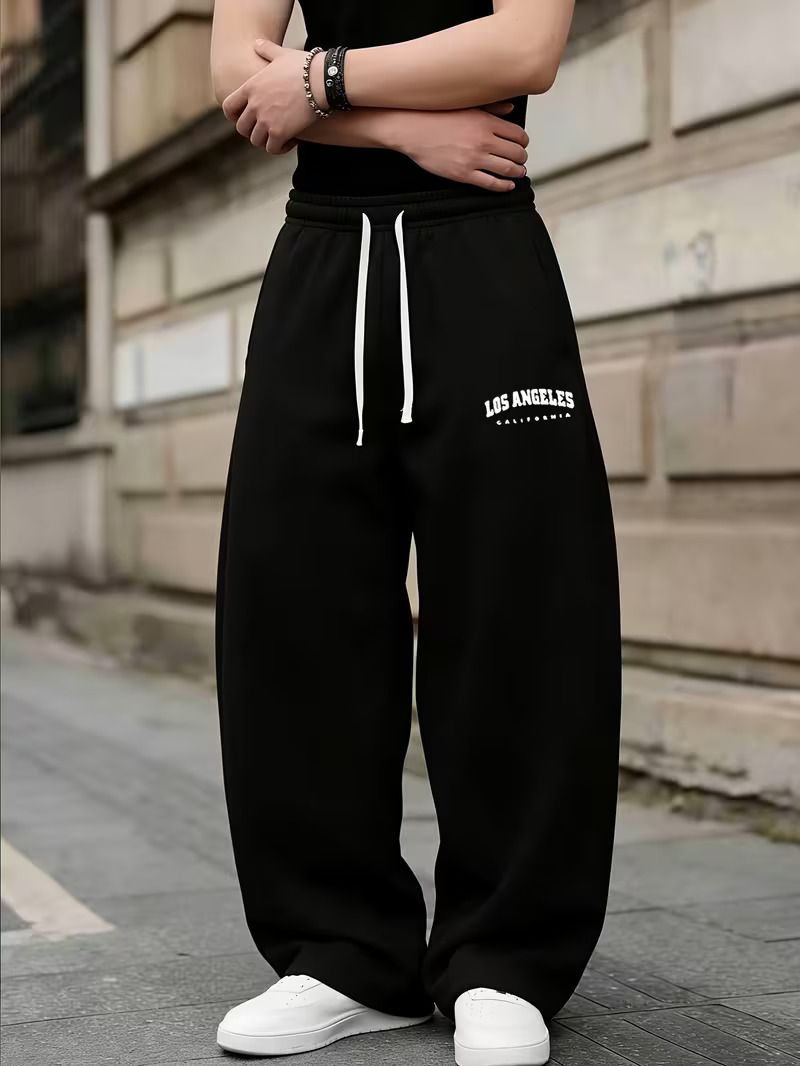 Men Black Printed Track Pants - Image 4