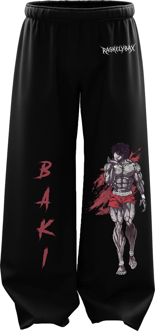RASKELYBAX Men Black Printed Track Pants - Image 2