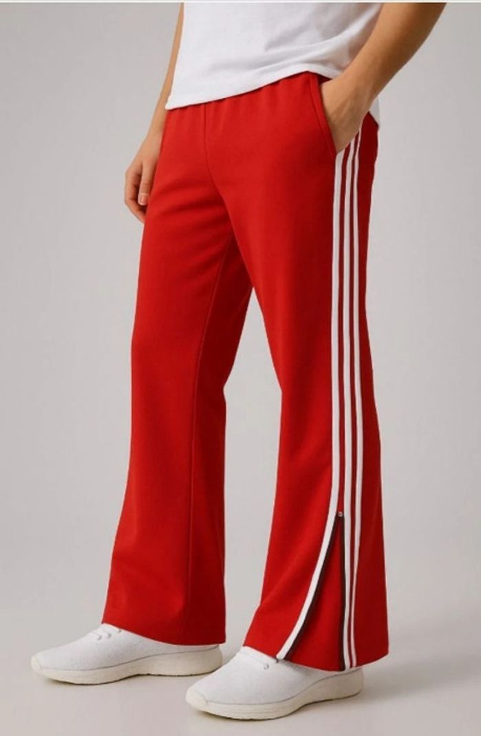 Rivastra Men Striped Red Track Pants - Image 2