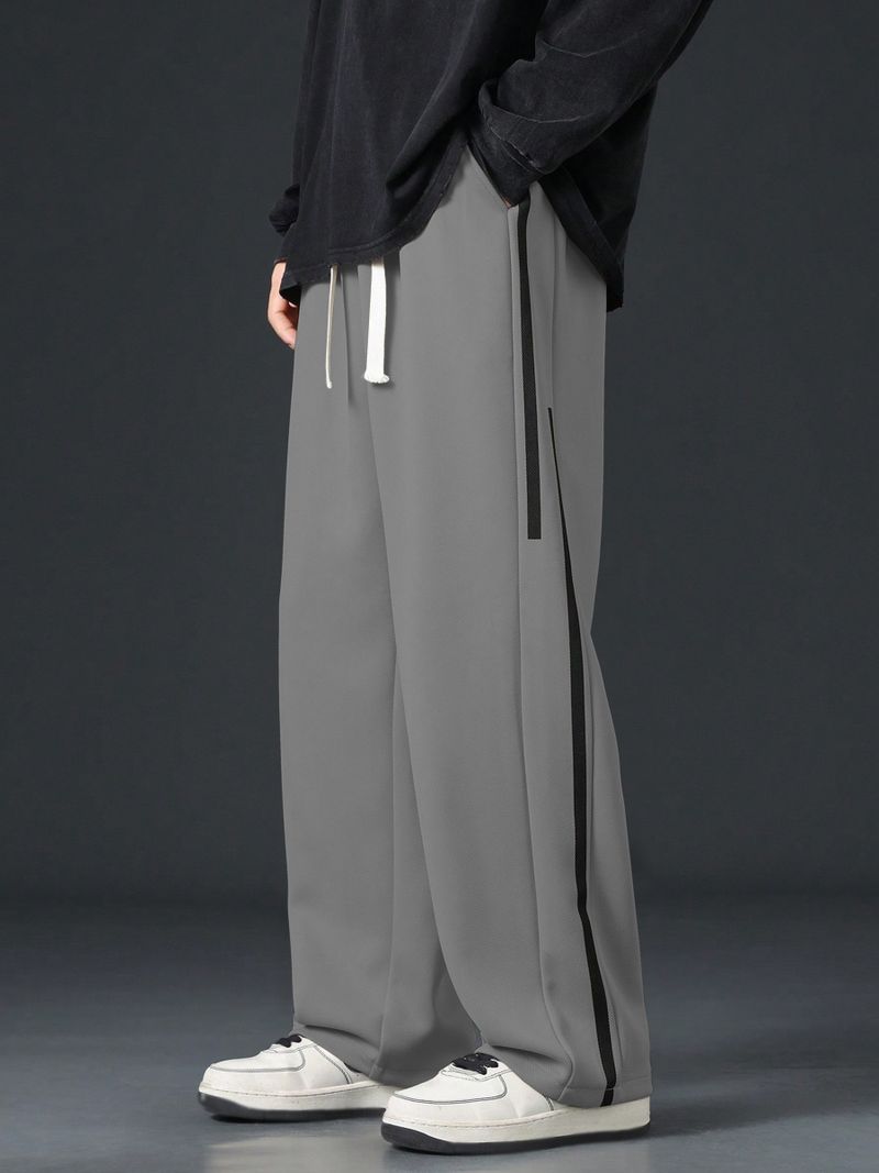 KAJARU Men Grey Colorblock Track Pants - Image 6