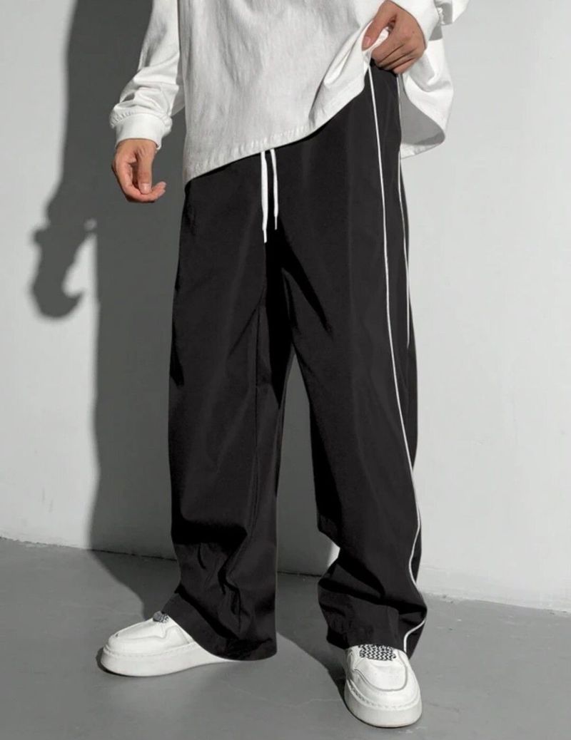 Men Striped Black Track Pants by ColorMeGorgeous - Image 6