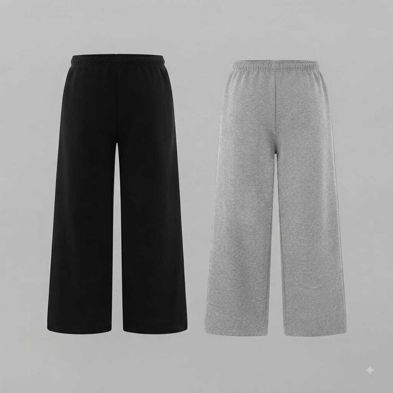 Toura Pack of 2 Men Printed Black, Grey Track Pants - Image 3