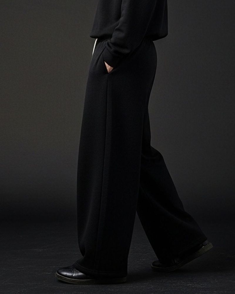 Cloth N Code Men Solid Black Track Pants - Image 3