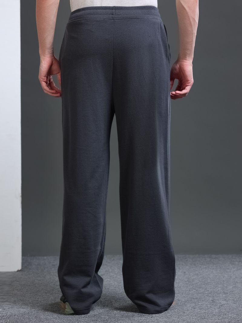 HRX by Hrithik Roshan Men Solid Grey Track Pants - Image 3