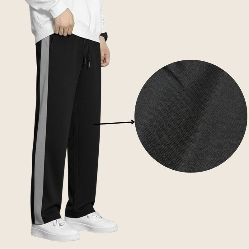 yanexa 2-Pack Men Striped Black, Grey Track Pants - Image 6