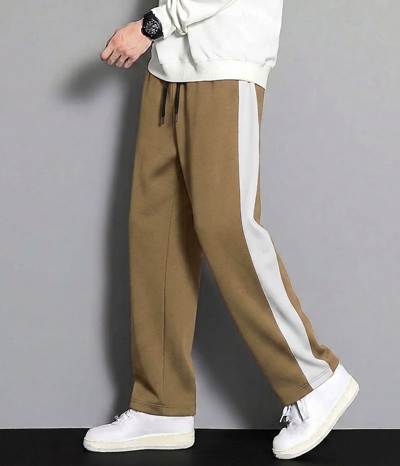 AVOLT Men Striped Multicolor Track Pants - Image 2