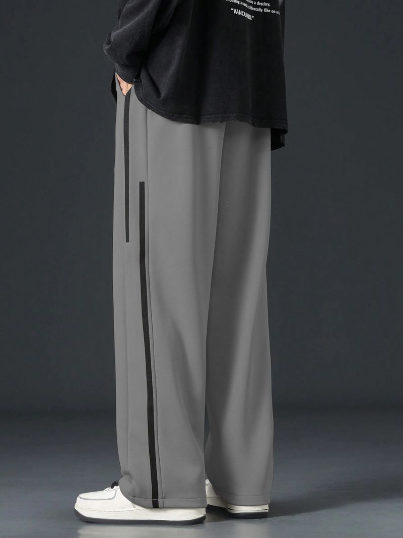 KAJARU Men Grey Colorblock Track Pants - Image 5