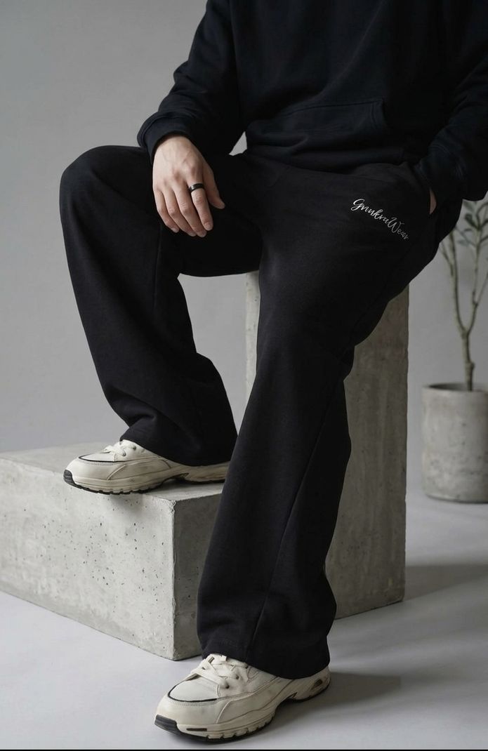 GRINKRAWEAR Men Black Track Pants - Image 5