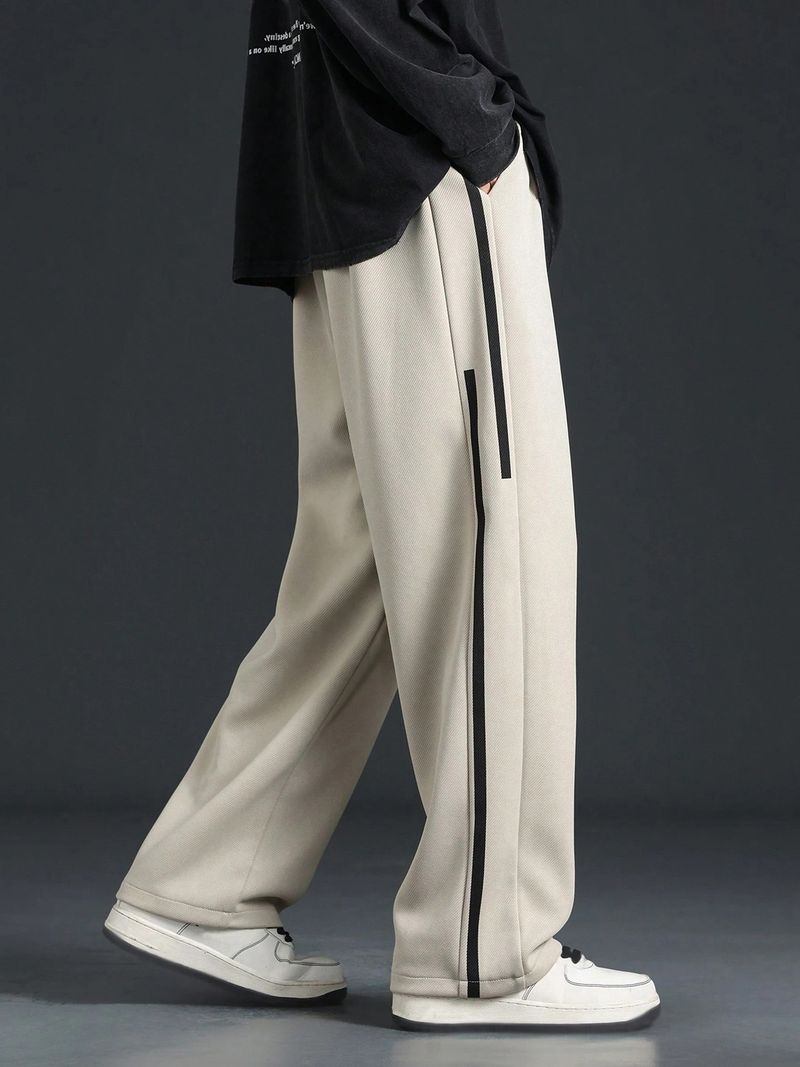 KAJARU Men Beige Colorblock Track Pants - Image 6
