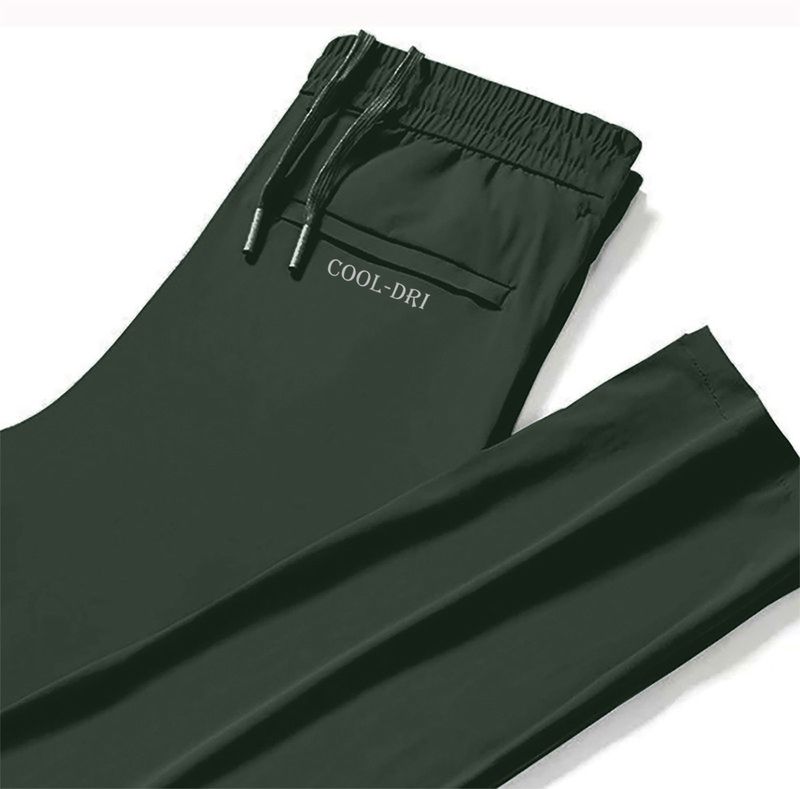 TAXLIA Printed Olive Track Pants - Image 3