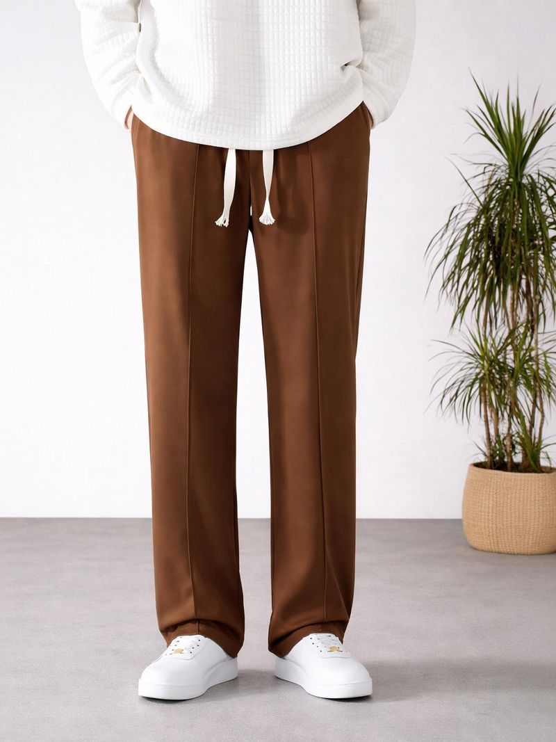 Paralians Men Brown Track Pants - Image 2