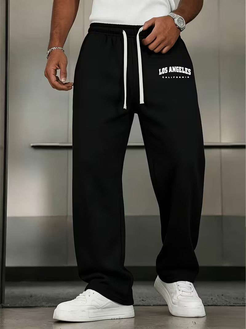 Men Black Printed Track Pants - Image 5