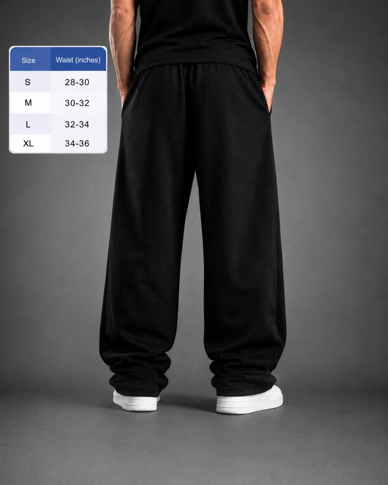Men Striped Black Track Pants by RESERVE EDITION - Image 5