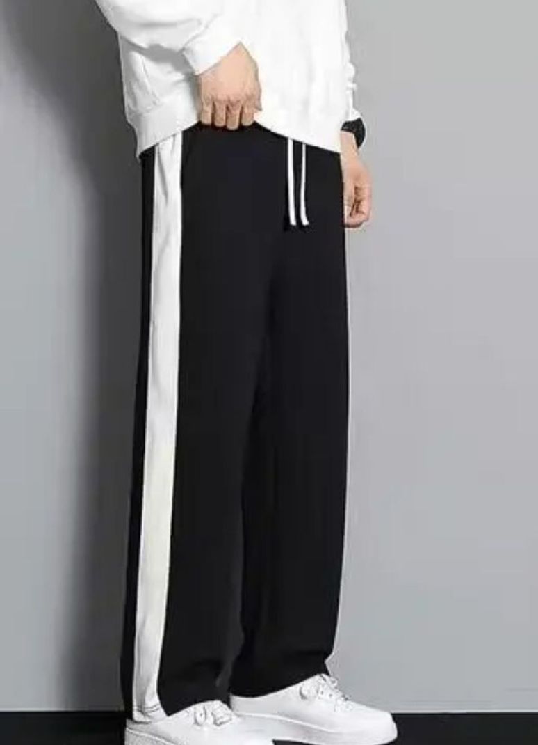 lime verse Men Striped Black Track Pants - Image 6