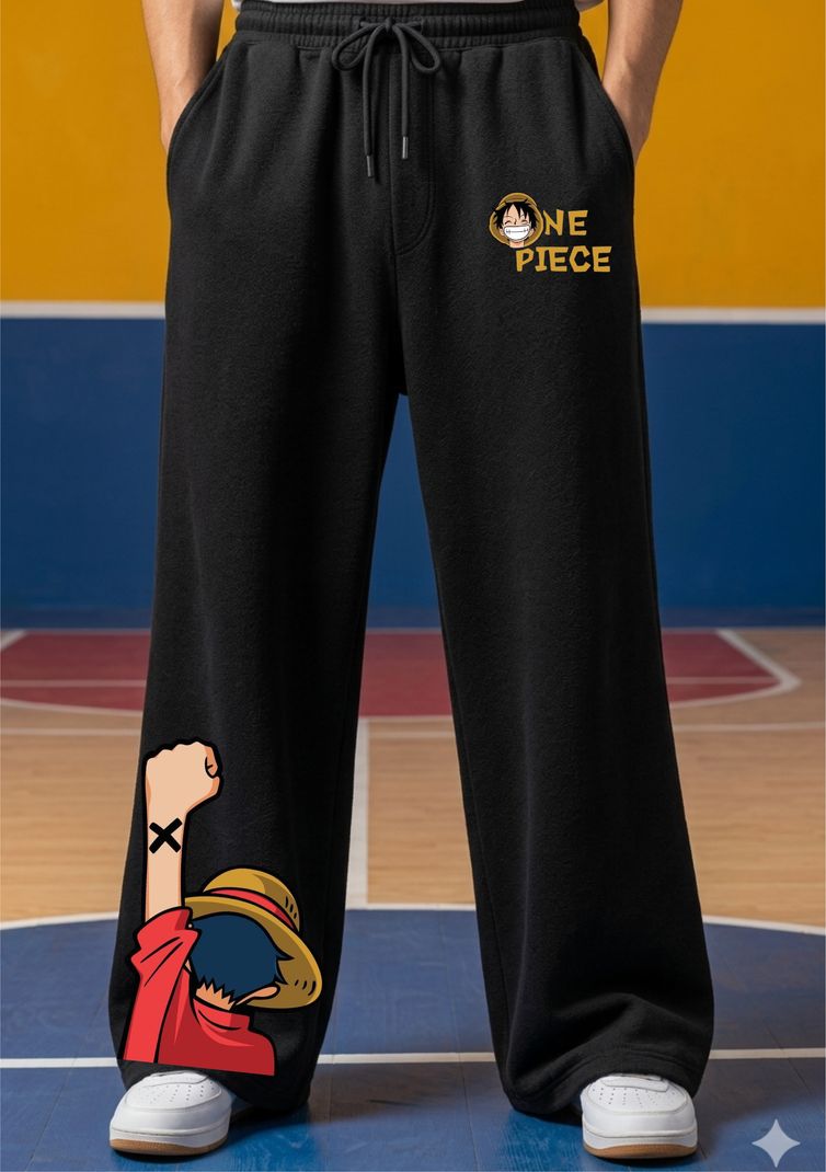 EpicApparel Men Black Graphic Print Track Pants - Image 4