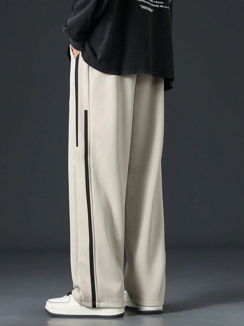 KAJARU Men Beige Colorblock Track Pants - Image 4