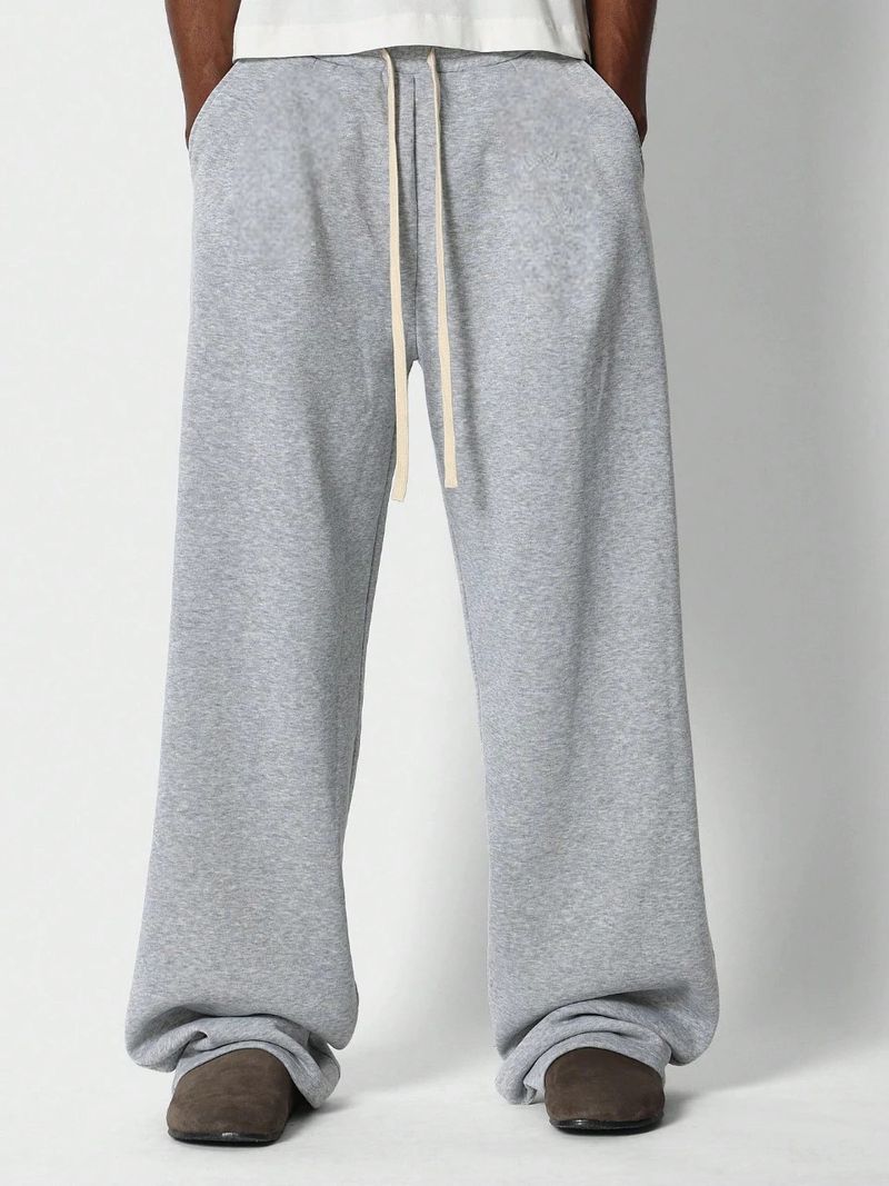 IRONDYE Men Loose Fit Grey Cotton Blend Trousers - Image 3