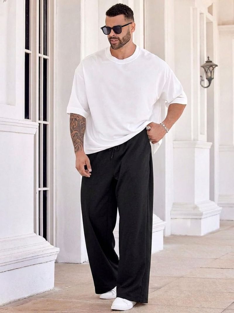 FLYcollection Men Black Track Pants - Image 6