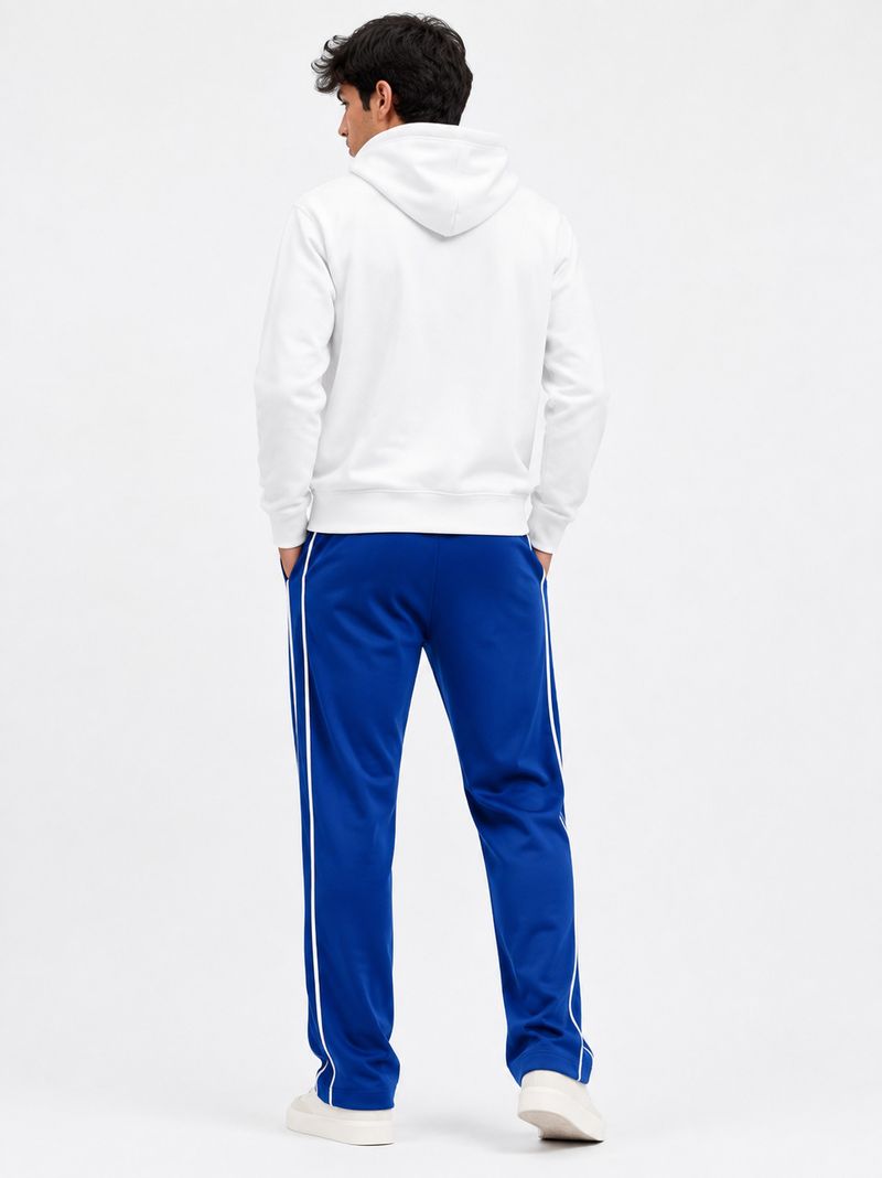 VEXUA Men Blue Striped Track Pants - Image 5