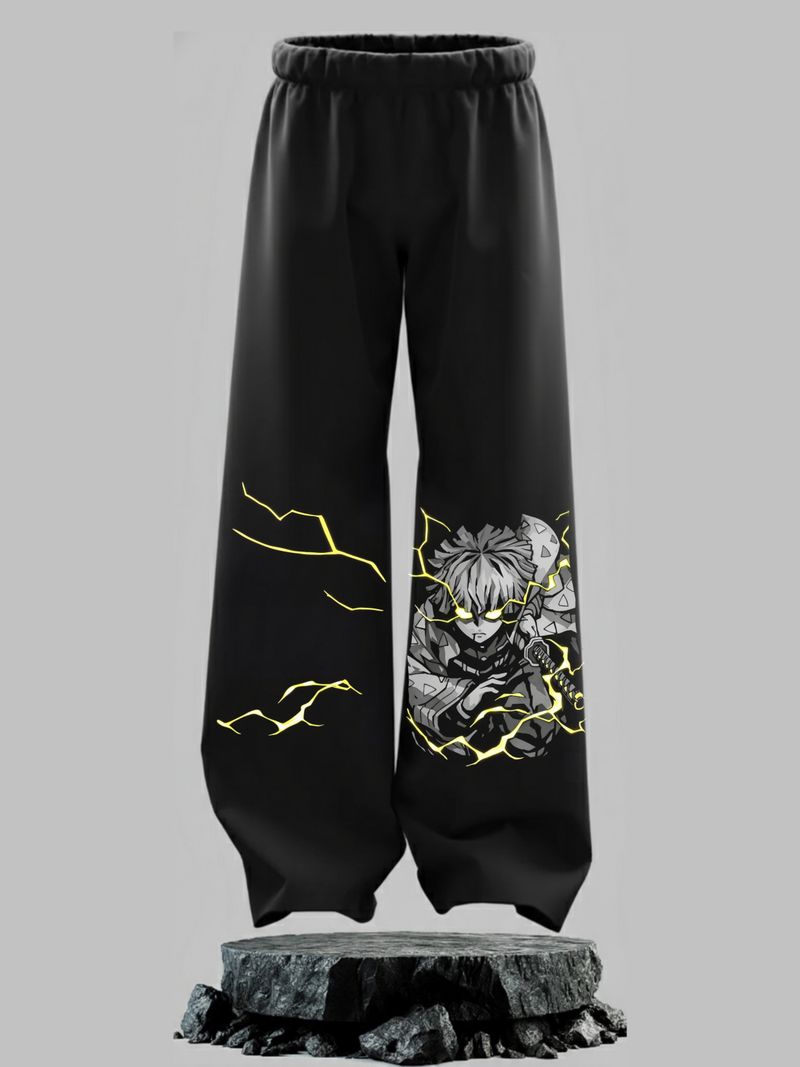 RASKELYBAX Printed Black Track Pants for Men - Image 2