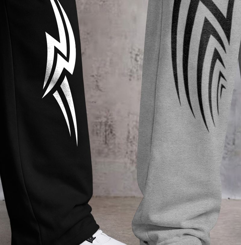 TRIPR Men's 2-Pack Black, Grey Track Pants - Image 6