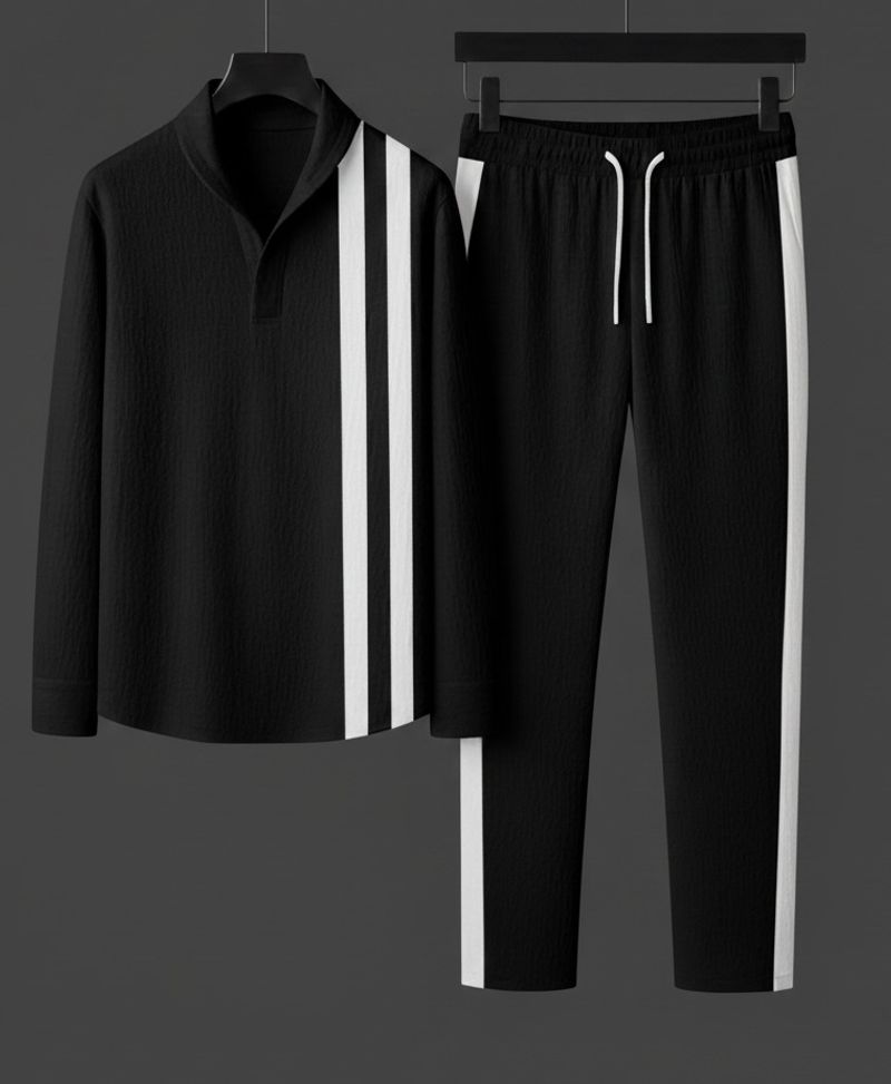 DEVU FASHION Men's Solid Track Suit - Image 2