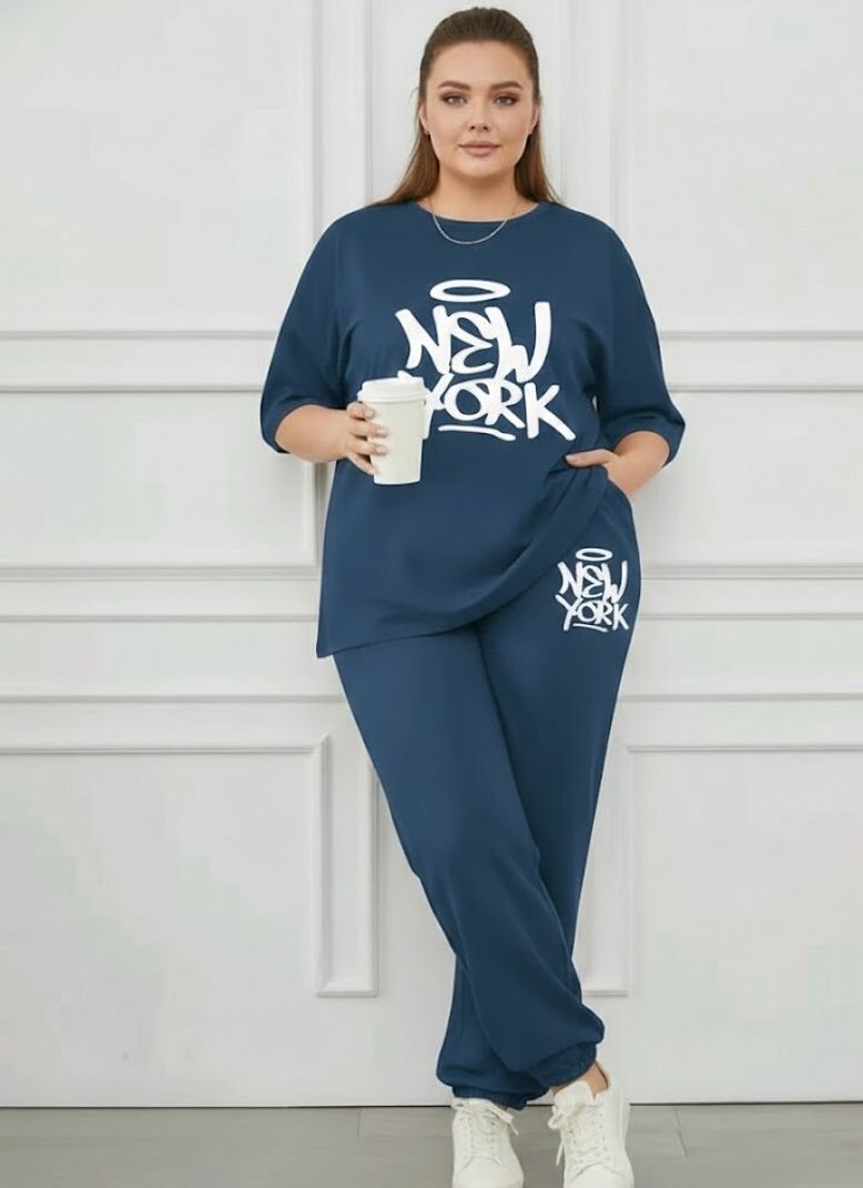 SOFTEN Graphic Print Women Track Suit - Image 2