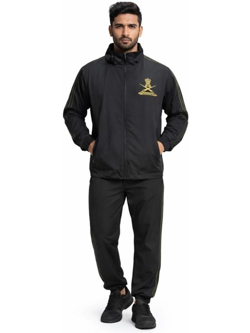 Army Apparel Solid Men & Women Track Suit - Image 2