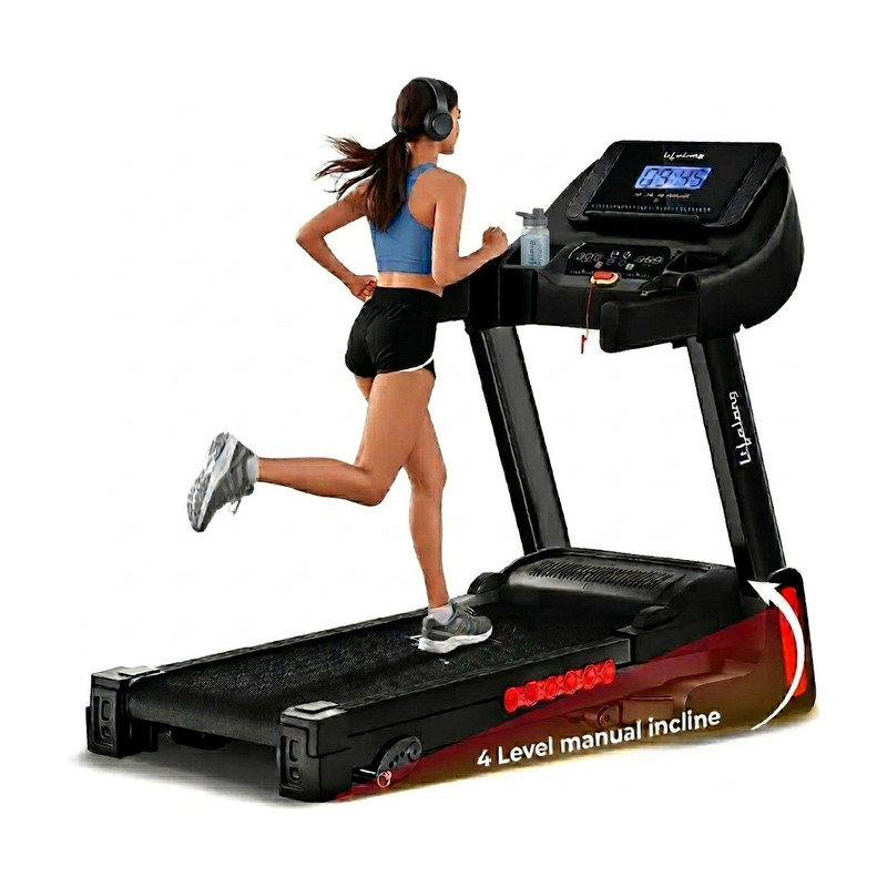 FitPro Treadmill for Home | 4 HP Peak Motor | Foldable & Hydraulic Folding Treadmill