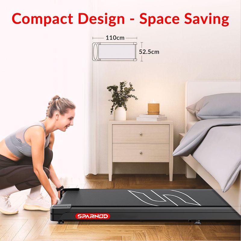 Sparnod Fitness STH-3004N 2 in 1 Walking Pad Treadmill - Image 6
