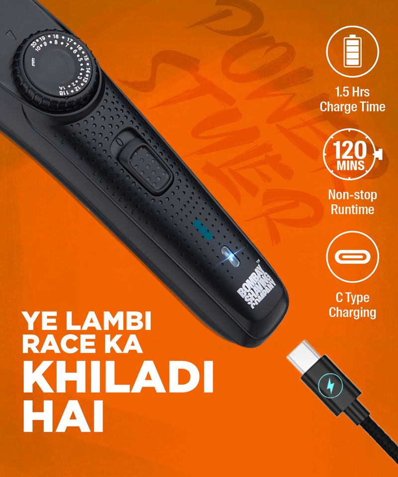 BOMBAY SHAVING COMPANY Flash Charging Men Beard Trimmer 120 min - Image 6