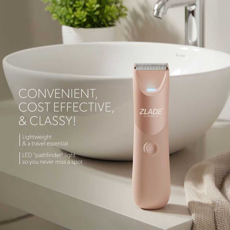 Zlade Summer Intimate Hair Removal Trimmer for Women (Pink) - Image 7