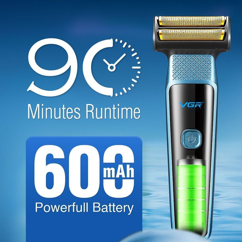 VGR VL-366 Multipurpose 3-in-1 Grooming Kit: Beard Trimmer, Shaver & Nose Trimmer રનàªàª¾àªàª®: 90 min Trimmer ફà«àª° પà«àª°à«àª·à« પà«àª°à«àª·à« પà«àª°à«àª·à« (વાદળà«) - Image 6