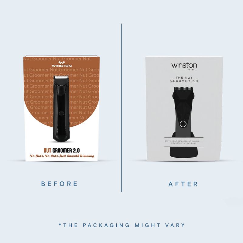 Winston Nut Groomer 2.0 Ultimate Body IPx7 waterproof design Fully Waterproof Body Groomer 120 min Runtime 5 Length Settings (Black) - Image 6