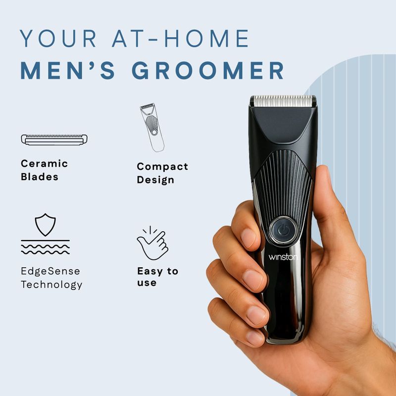 Winston Nut Groomer 2.0 Ultimate Body IPx7 waterproof design Fully Waterproof Body Groomer 120 min Runtime 5 Length Settings (Black) - Image 4