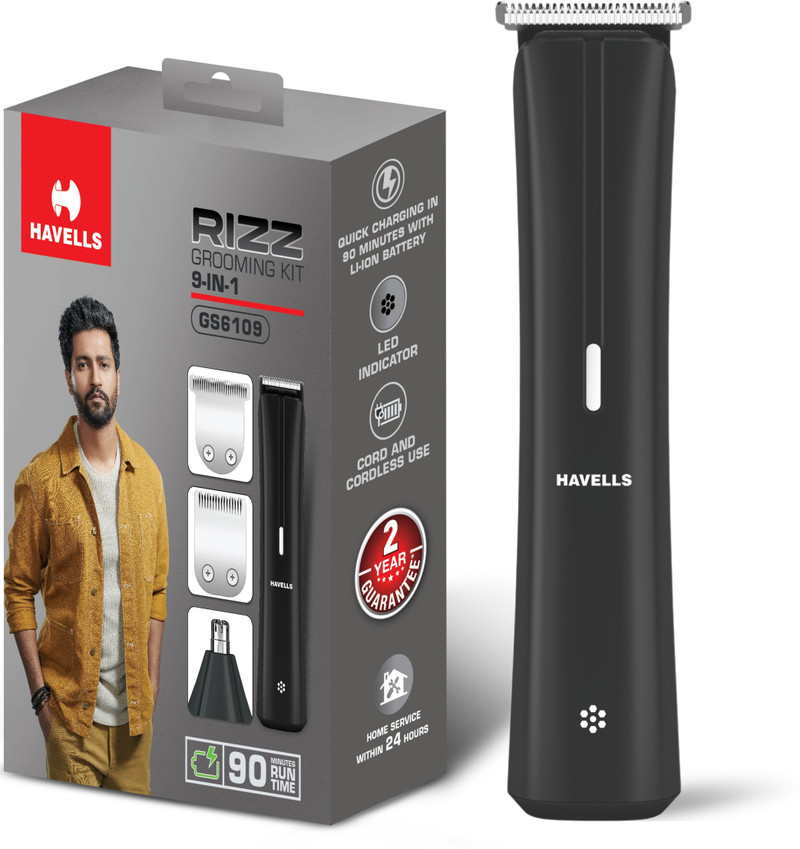 HAVELLS GS6109 Trimmer 90 min  Runtime 13 Length Settings
