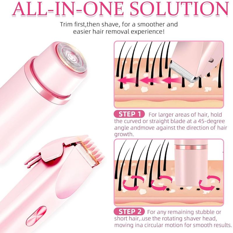 SEVENSPACE 2 in 1 Electric Women Shaver & Body Hair Trimmer - Image 6
