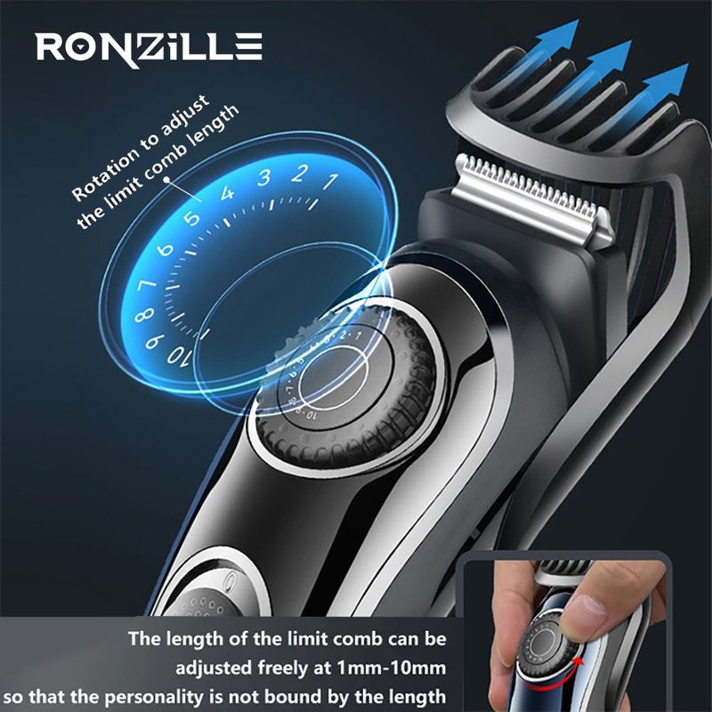 RONZILLE RT-602 10 Gear Wireless Hair Trimmer - Image 5
