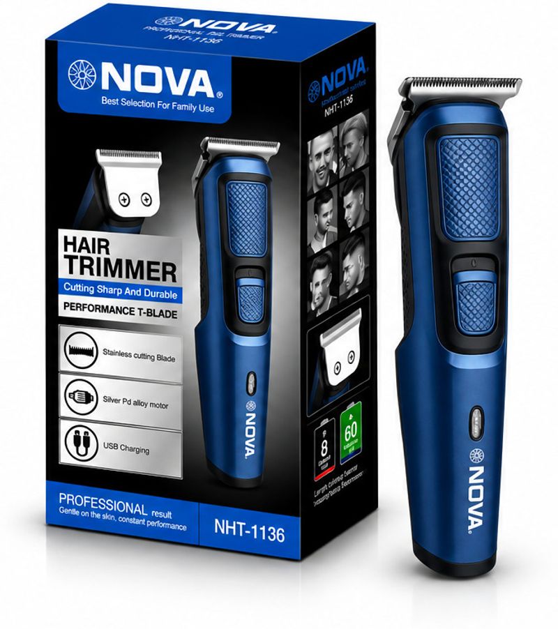 NOVA NHT-1136 Trimmer 120 min Runtime - Image 2