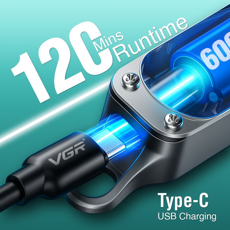 VGR V-071 Professional Trimmer 120 min Runtime - Image 5